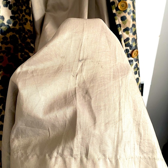 Vintage Diane Von Furstenberg DVF early 70s leopard print trench rain coat - Picture 8 of 8